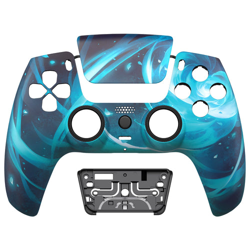 eXtremeRate LUNA Redesigned Replacement Front Shell with Touchpad Compatible with PS5 Controller BDM-010/020/030/040/050 - Aero Slash Magic eXtremeRate
