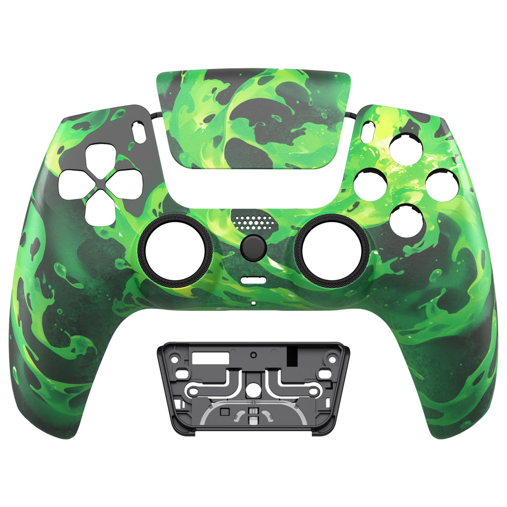 eXtremeRate LUNA Redesigned Replacement Front Shell with Touchpad Compatible with PS5 Controller BDM-010/020/030/040/050/060 - Corrosion Magic eXtremeRate