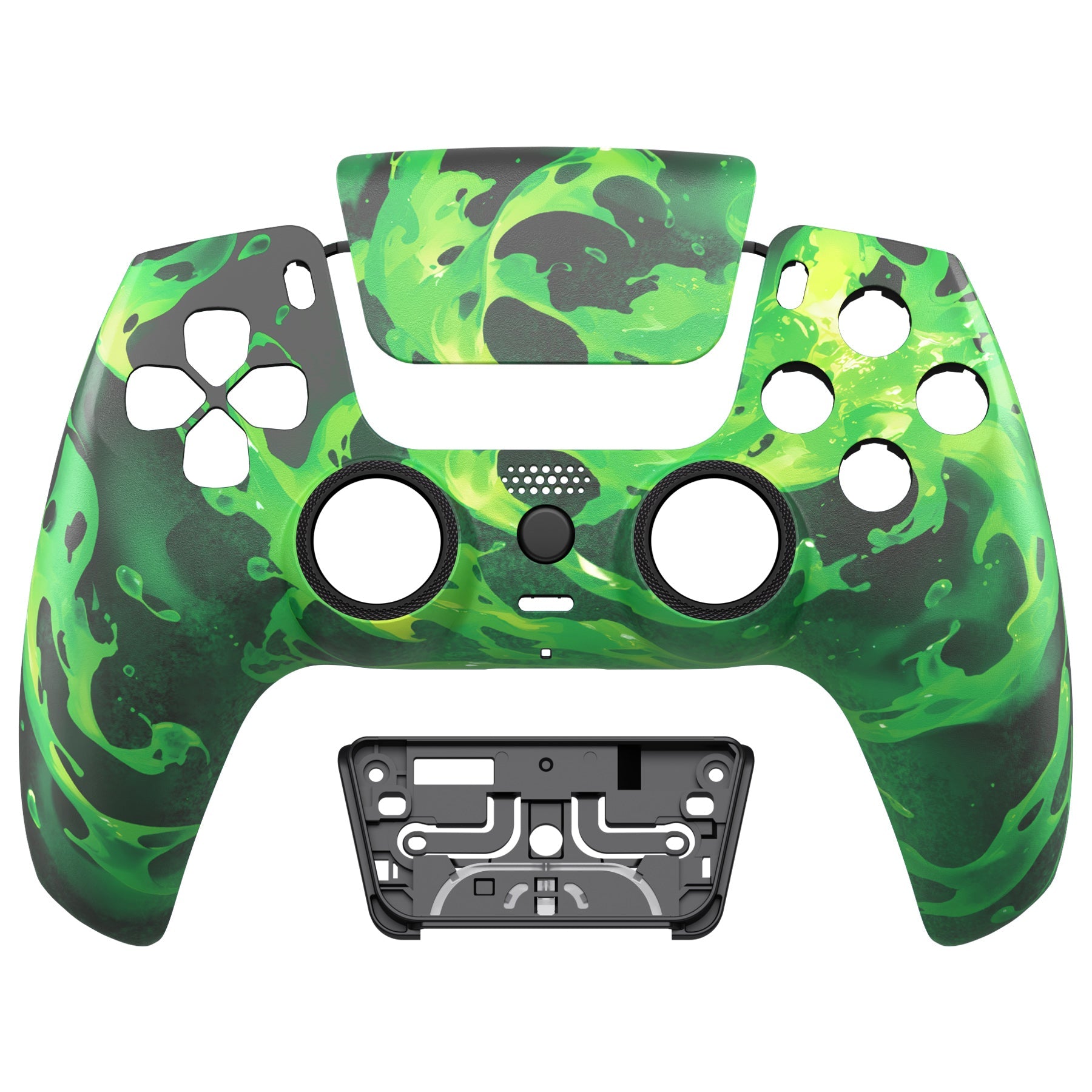 eXtremeRate LUNA Redesigned Replacement Front Shell with Touchpad Compatible with PS5 Controller BDM-010/020/030/040/050/060 - Corrosion Magic eXtremeRate