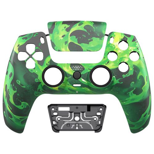 eXtremeRate LUNA Redesigned Replacement Front Shell with Touchpad Compatible with PS5 Controller BDM-010/020/030/040/050/060 - Corrosion Magic eXtremeRate