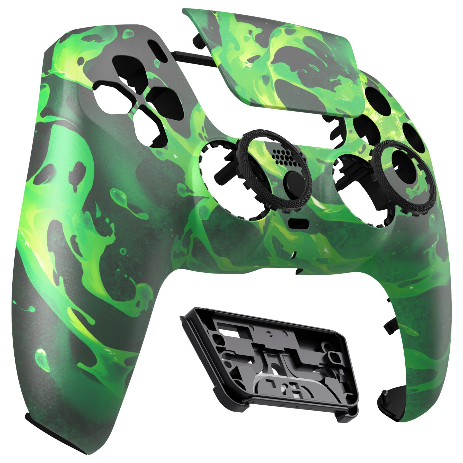 eXtremeRate LUNA Redesigned Replacement Front Shell with Touchpad Compatible with PS5 Controller BDM-010/020/030/040/050/060 - Corrosion Magic eXtremeRate