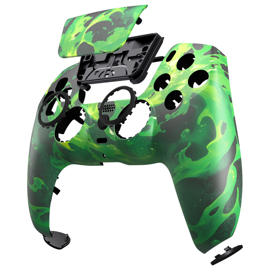 eXtremeRate LUNA Redesigned Replacement Front Shell with Touchpad Compatible with PS5 Controller BDM-010/020/030/040/050/060 - Corrosion Magic eXtremeRate