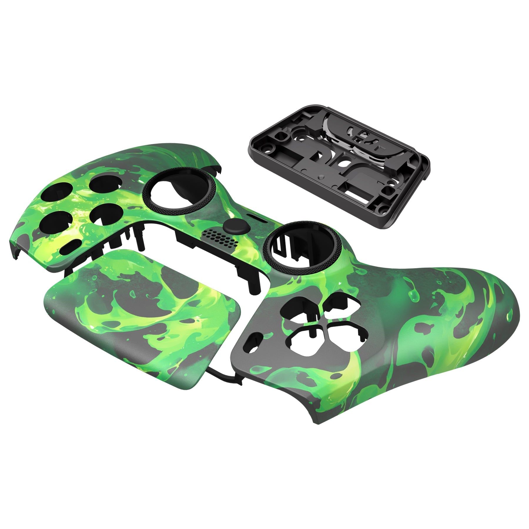 eXtremeRate LUNA Redesigned Replacement Front Shell with Touchpad Compatible with PS5 Controller BDM-010/020/030/040/050/060 - Corrosion Magic eXtremeRate