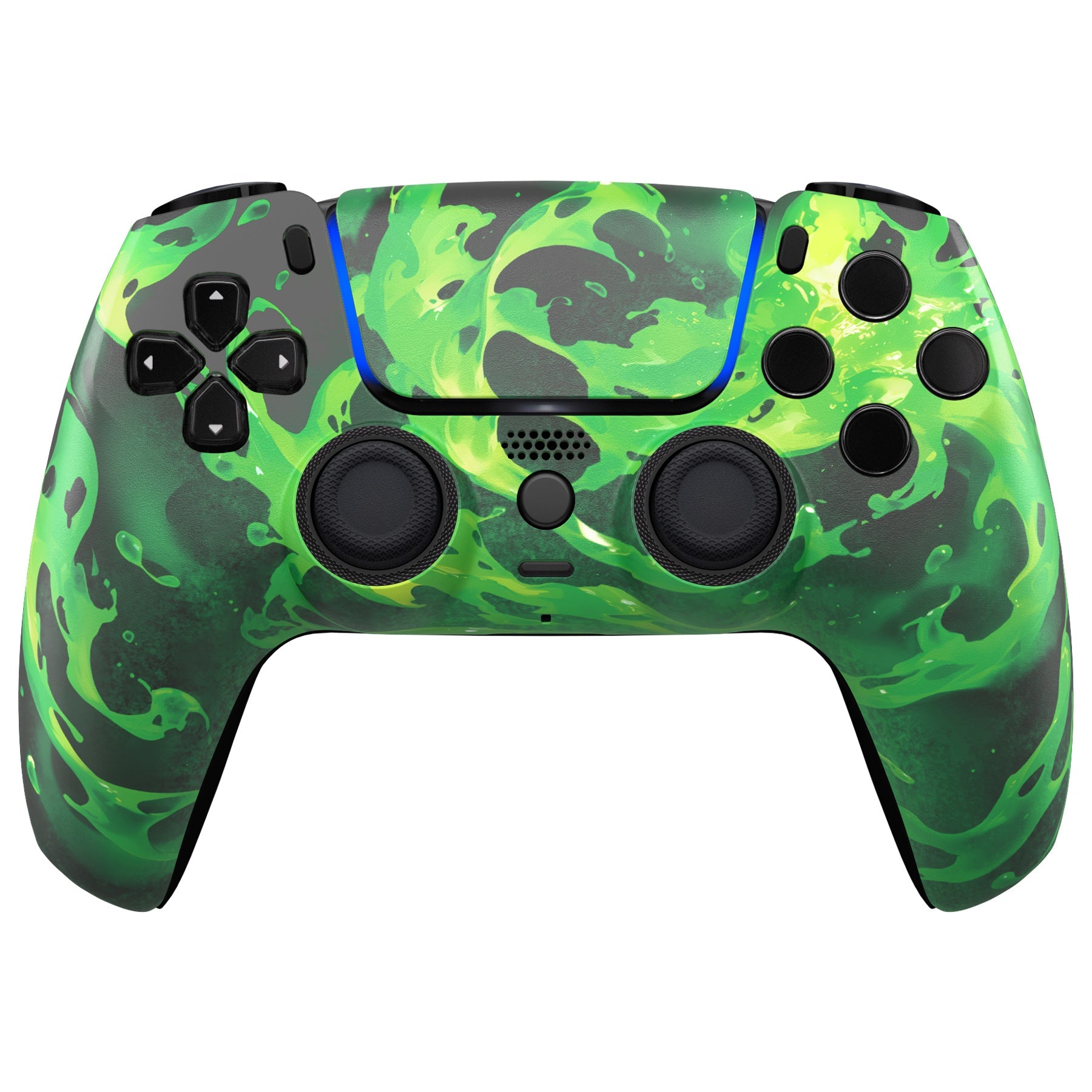 eXtremeRate LUNA Redesigned Replacement Front Shell with Touchpad Compatible with PS5 Controller BDM-010/020/030/040/050/060 - Corrosion Magic eXtremeRate