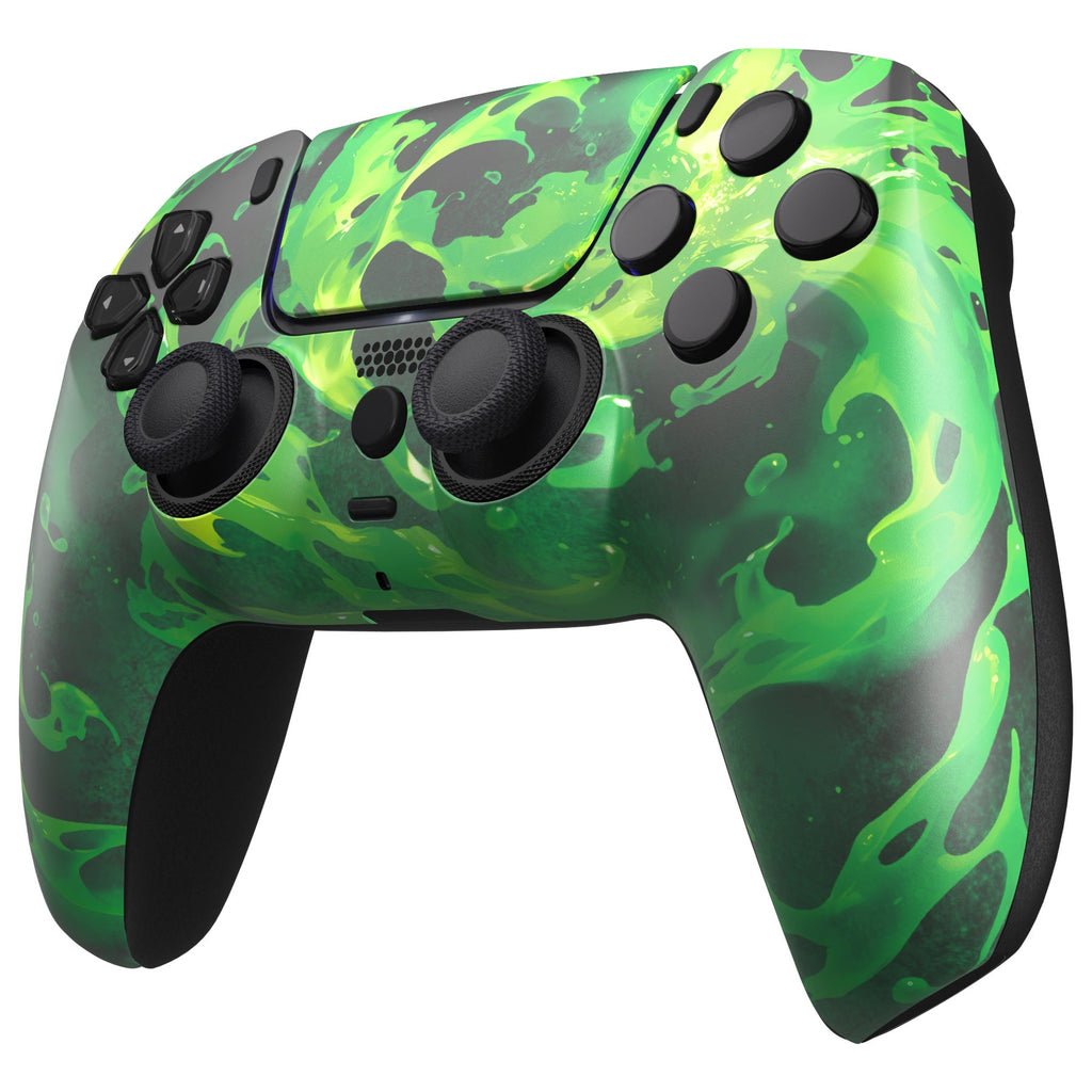 eXtremeRate LUNA Redesigned Replacement Front Shell with Touchpad Compatible with PS5 Controller BDM-010/020/030/040/050/060 - Corrosion Magic eXtremeRate