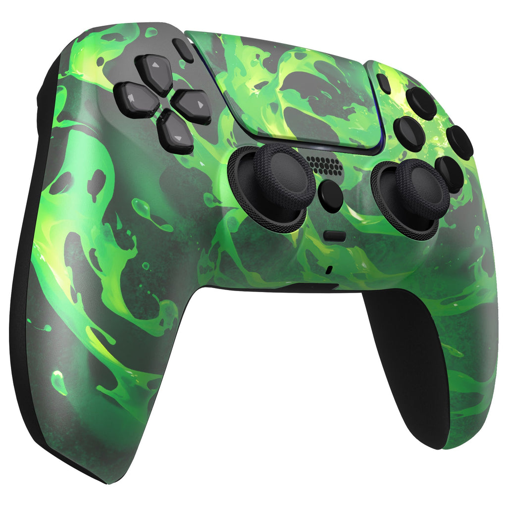 eXtremeRate LUNA Redesigned Replacement Front Shell with Touchpad Compatible with PS5 Controller BDM-010/020/030/040/050/060 - Corrosion Magic eXtremeRate