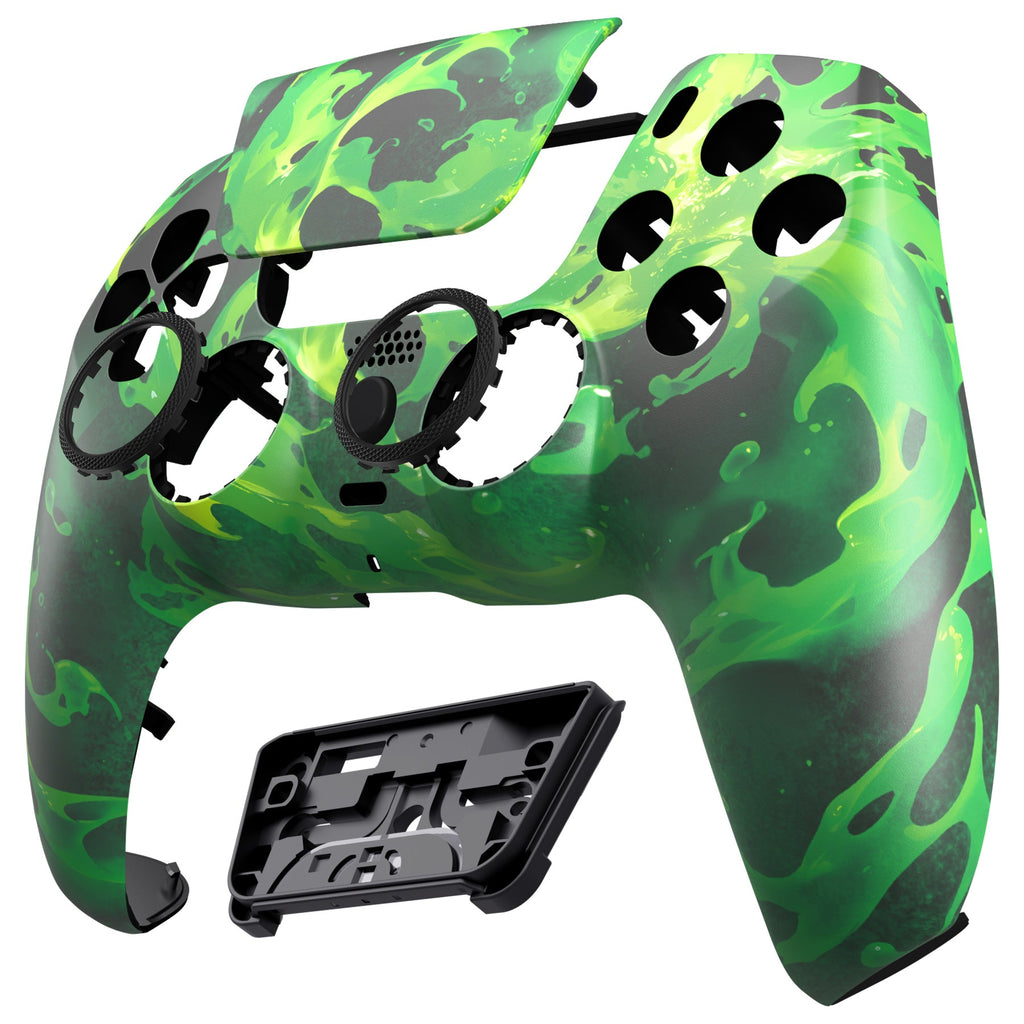 eXtremeRate LUNA Redesigned Replacement Front Shell with Touchpad Compatible with PS5 Controller BDM-010/020/030/040/050/060 - Corrosion Magic eXtremeRate