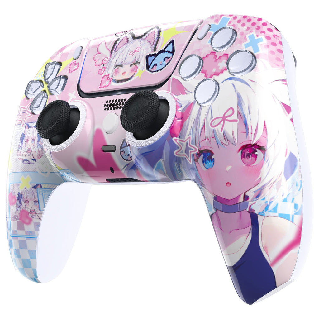 eXtremeRate LUNA Redesigned Replacement Front Shell with Touchpad Compatible with PS5 Controller BDM-010/020/030/040/050 - MeWoow eXtremeRate