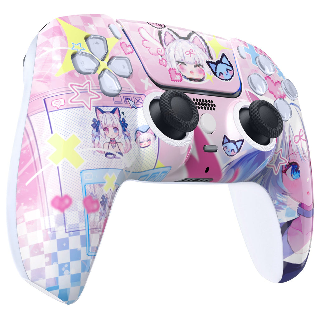 eXtremeRate LUNA Redesigned Replacement Front Shell with Touchpad Compatible with PS5 Controller BDM-010/020/030/040/050 - MeWoow eXtremeRate