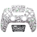 eXtremeRate LUNA Redesigned Replacement Front Shell with Touchpad Compatible with PS5 Controller BDM-010/020/030/040/050 - The $100 Cash Money eXtremeRate