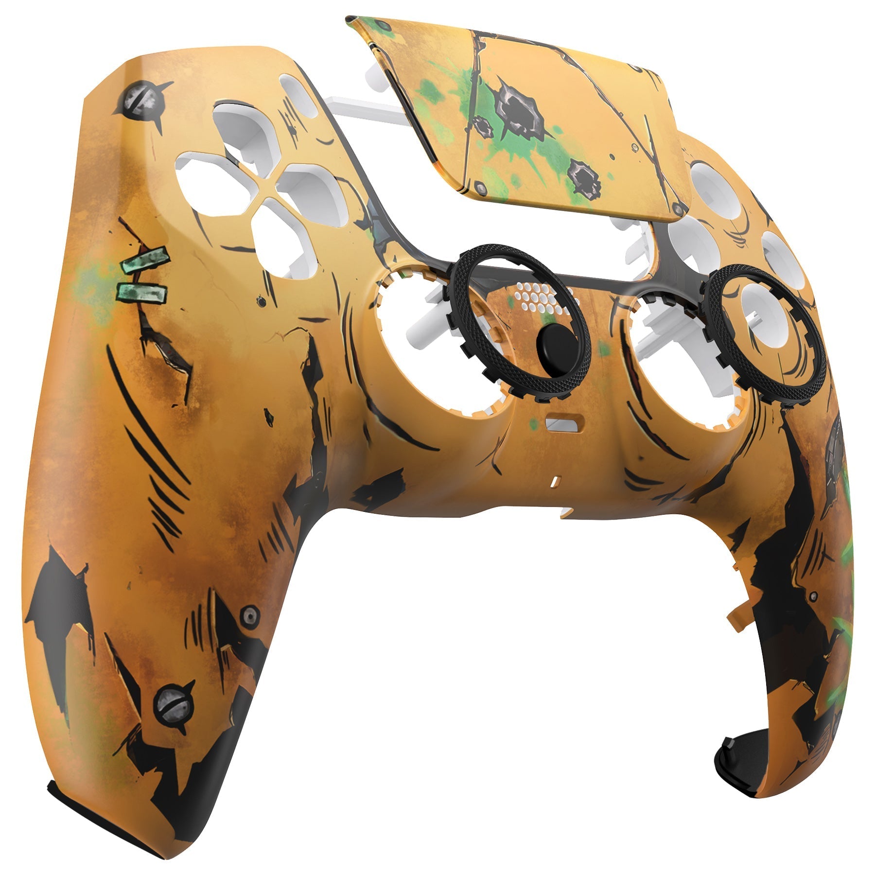 eXtremeRate LUNA Redesigned Replacement Front Shell with Touchpad Compatible with PS5 Controller BDM-010/020/030/040/050 - Waste Land eXtremeRate