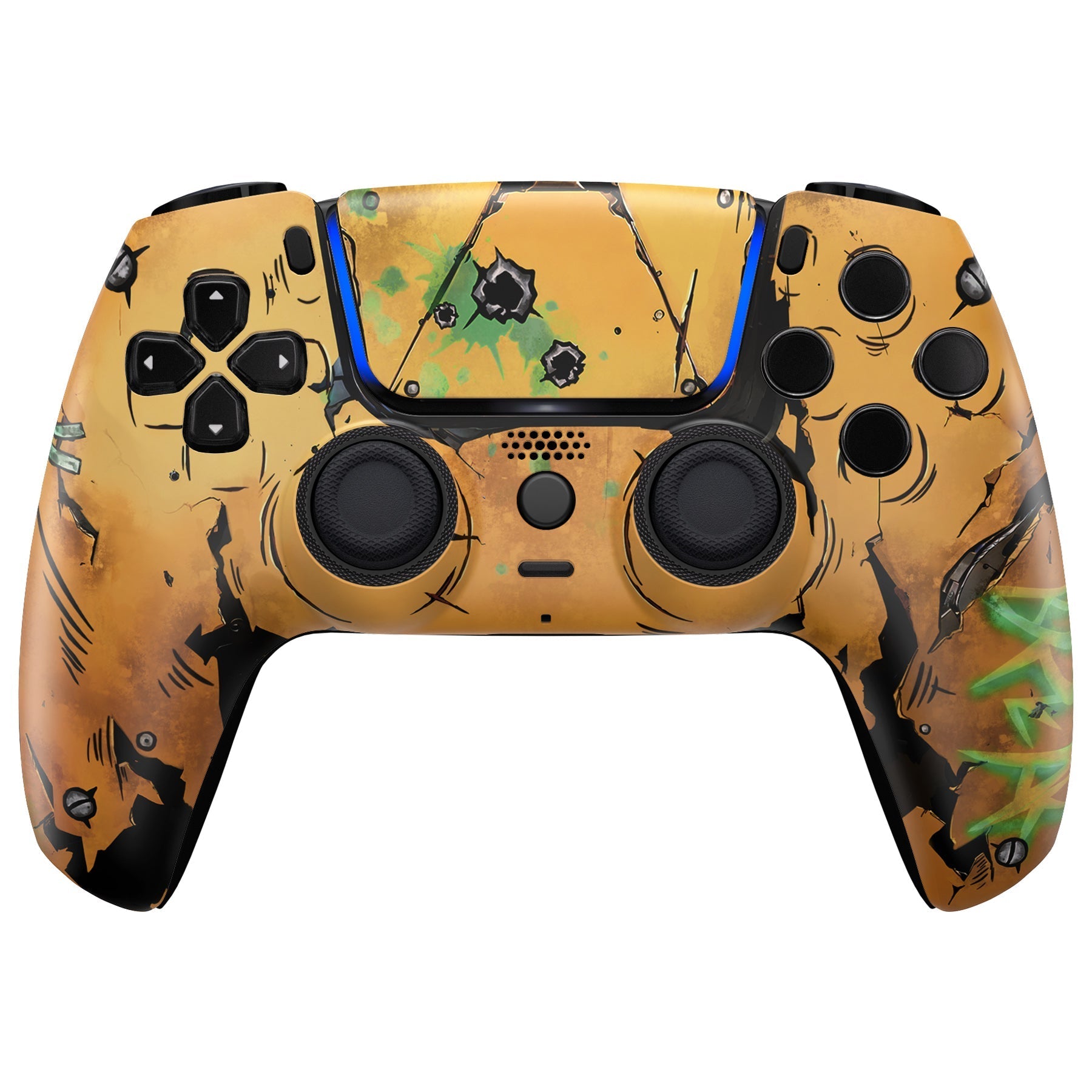 eXtremeRate LUNA Redesigned Replacement Front Shell with Touchpad Compatible with PS5 Controller BDM-010/020/030/040/050 - Waste Land eXtremeRate