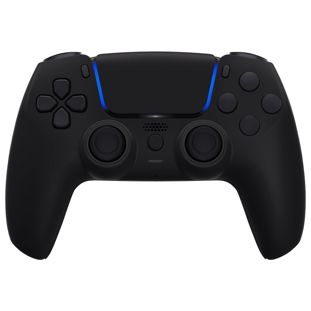 eXtremeRate LUNA Redesigned Replacement Full Set Shells with Buttons Compatible with PS5 Controller BDM-030/040/050 - Black eXtremeRate