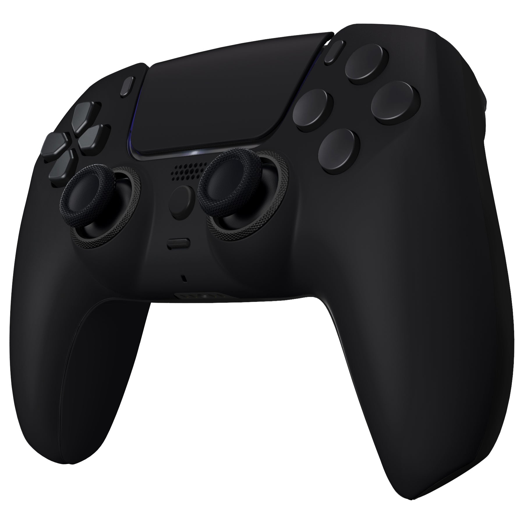 eXtremeRate LUNA Redesigned Replacement Full Set Shells with Buttons Compatible with PS5 Controller BDM-030/040/050 - Black eXtremeRate