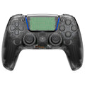 eXtremeRate LUNA Redesigned Replacement Full Set Shells with Buttons Compatible with PS5 Controller BDM-030/040/050 - Clear Black eXtremeRate