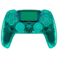 eXtremeRate LUNA Redesigned Replacement Full Set Shells with Buttons Compatible with PS5 Controller BDM-030/040/050 - Emerald Green eXtremeRate
