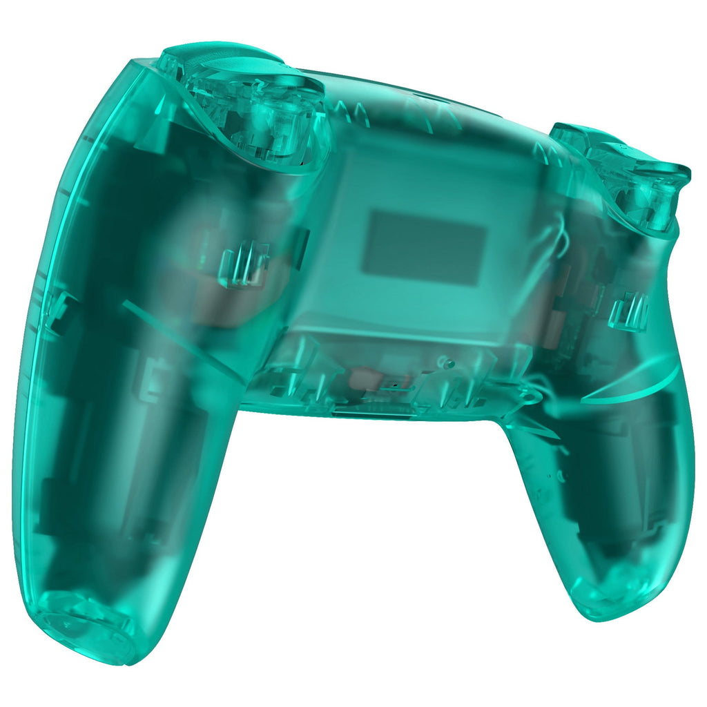 eXtremeRate LUNA Redesigned Replacement Full Set Shells with Buttons Compatible with PS5 Controller BDM-030/040/050 - Emerald Green eXtremeRate