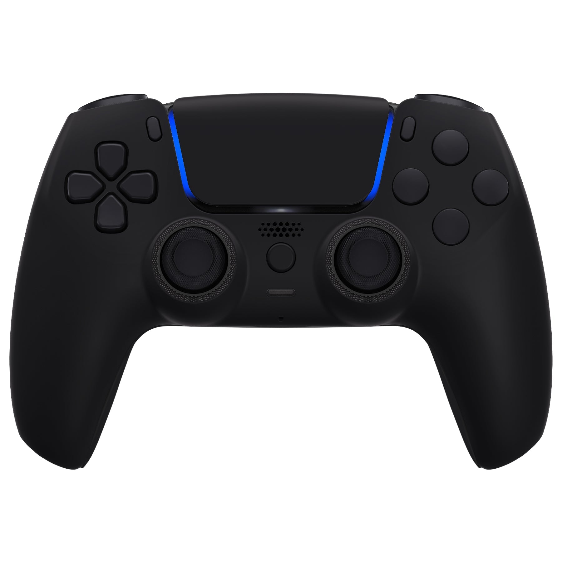 eXtremeRate LUNA Redesigned Replacement Full Set Shells with Buttons Compatible with PS5 Controller BDM-030/040/050/060 - Black eXtremeRate