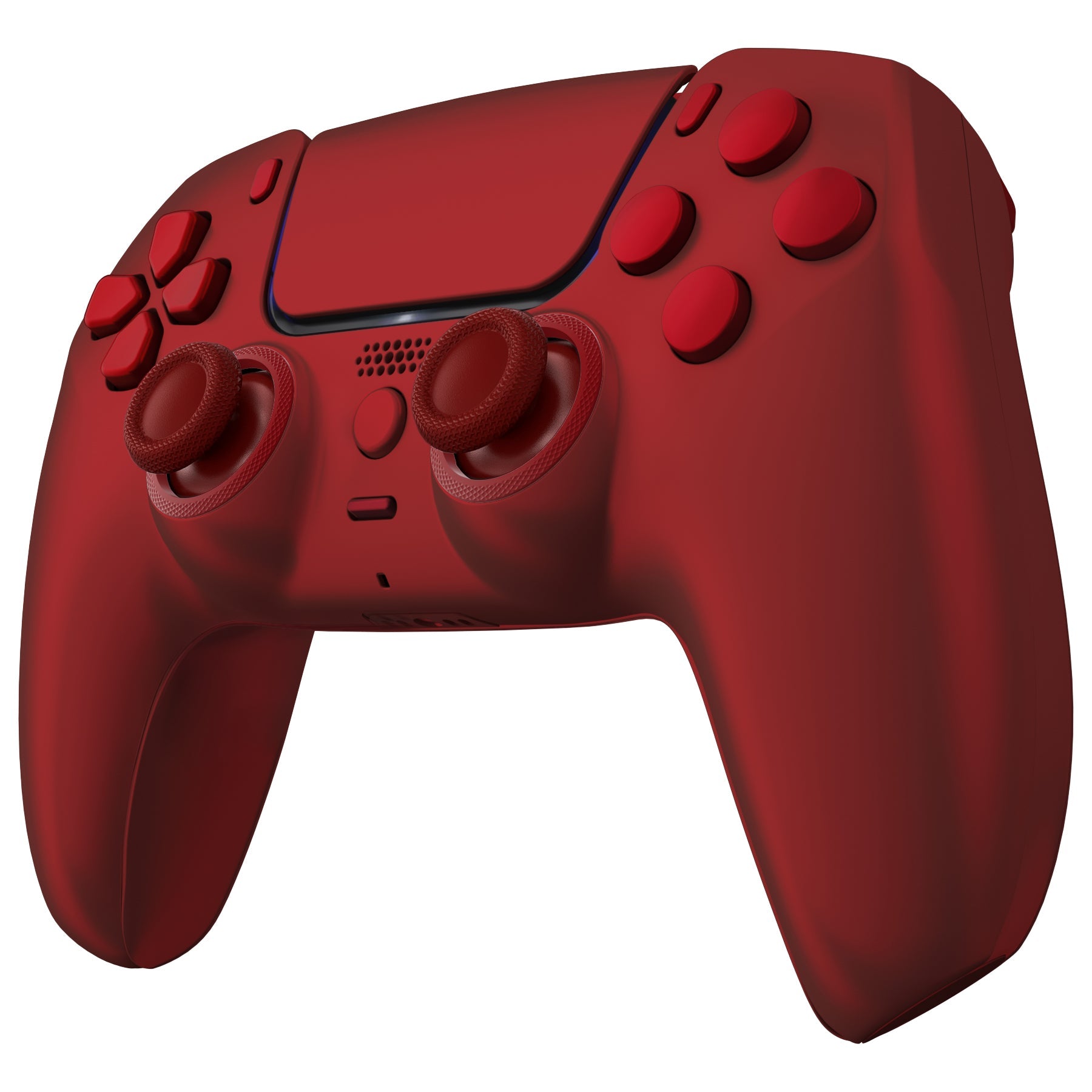 eXtremeRate LUNA Redesigned Replacement Full Set Shells with Buttons Compatible with PS5 Controller BDM-030/040/050 - Scarlet Red eXtremeRate