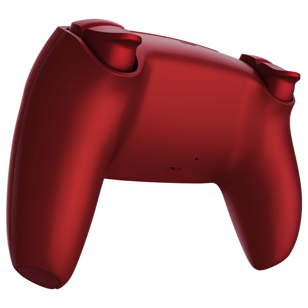 eXtremeRate LUNA Redesigned Replacement Full Set Shells with Buttons Compatible with PS5 Controller BDM-030/040/050 - Scarlet Red eXtremeRate