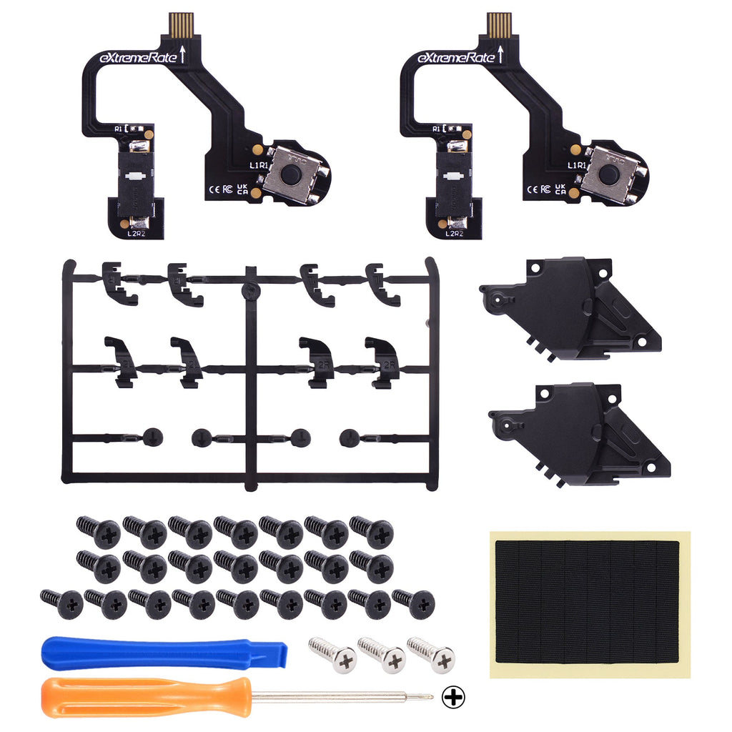 eXtremeRate Micro Switch - Strong Version Tactile Clicky Hair Trigger Kit V2 for PS5 Controller BDM-010/020 Shoulder Buttons, Ergonomic Micro Switches L2R2 Tactile L1R1 Mouse Click for PS5 Controller eXtremeRate