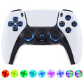 eXtremeRate Multi-Colors Luminated Buttons DTF V4 LED Kit for PS5 Controller BDM-030/040/050/060 - Black eXtremeRate
