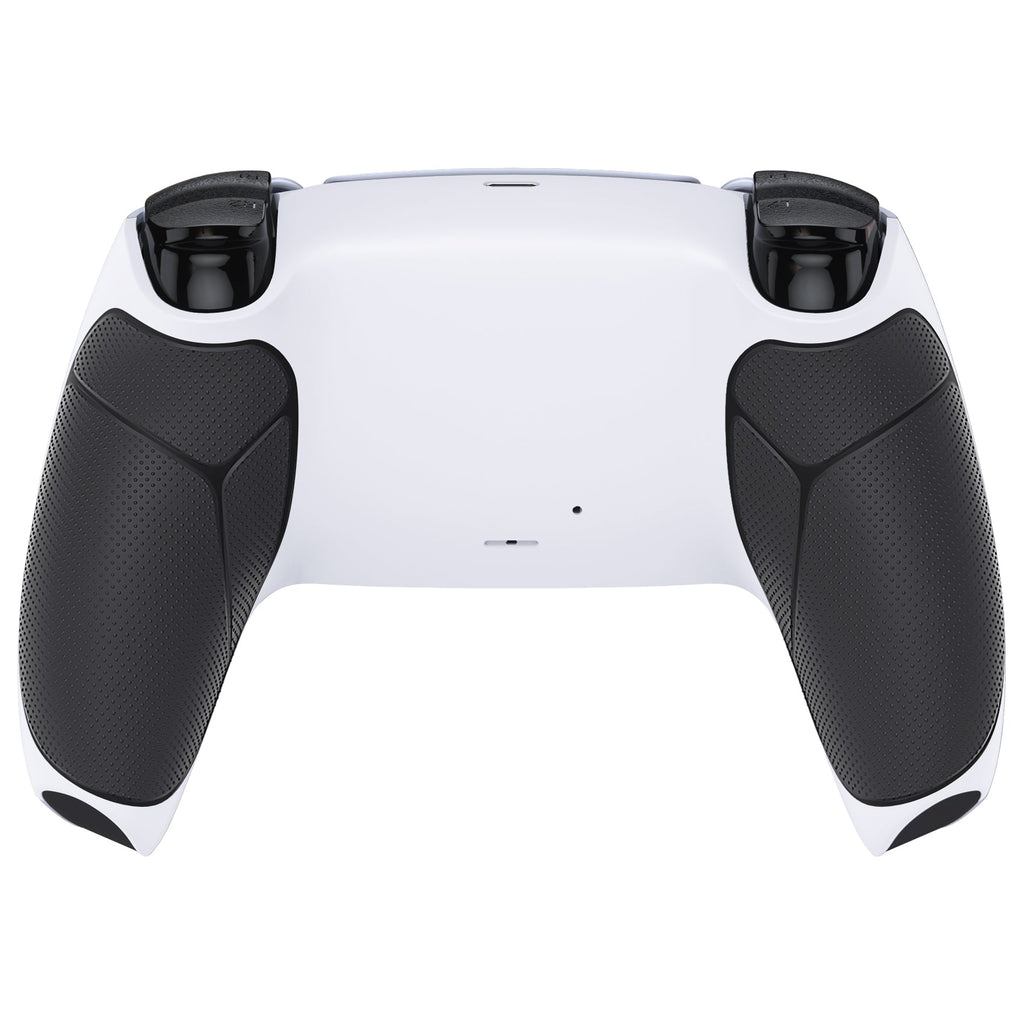 eXtremeRate Performance Grip Replacement Back Housing Bottom Shell Compatible with PS5 Controller BDM-010/020/030/040/050 - Rubberized Black White eXtremeRate