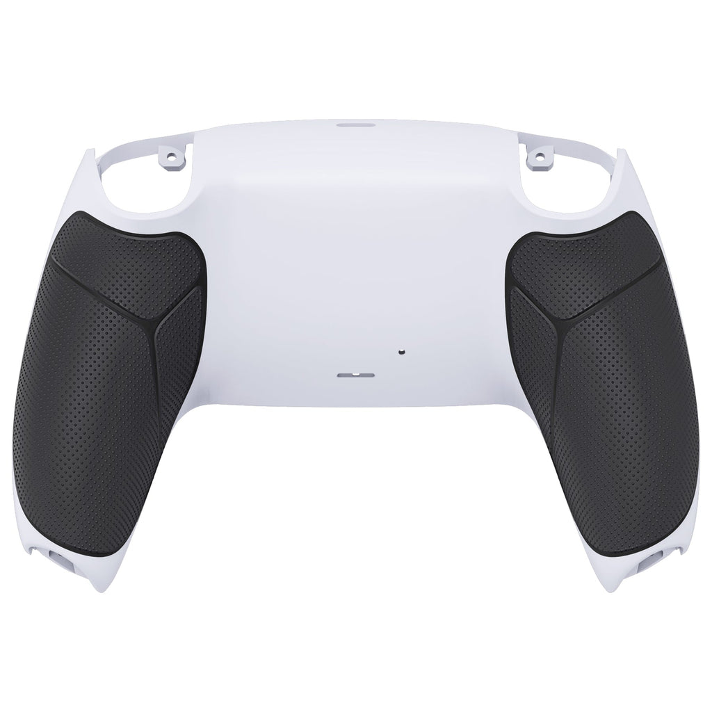 eXtremeRate Performance Grip Replacement Back Housing Bottom Shell Compatible with PS5 Controller BDM-010/020/030/040/050 - Rubberized Black White eXtremeRate