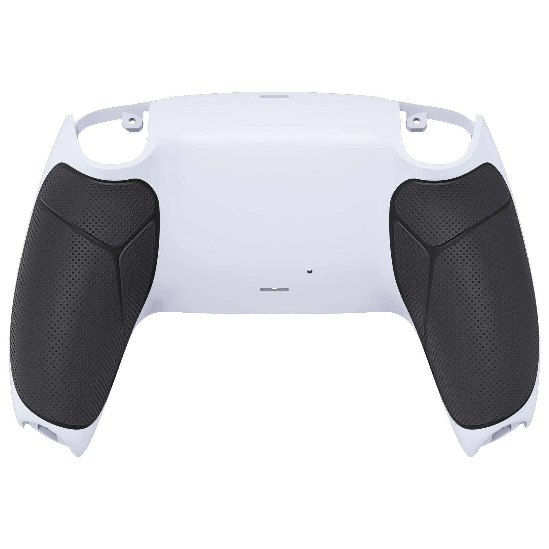 eXtremeRate Performance Grip Replacement Back Housing Bottom Shell Compatible with PS5 Controller BDM-010/020/030/040/050 - Rubberized Black White eXtremeRate