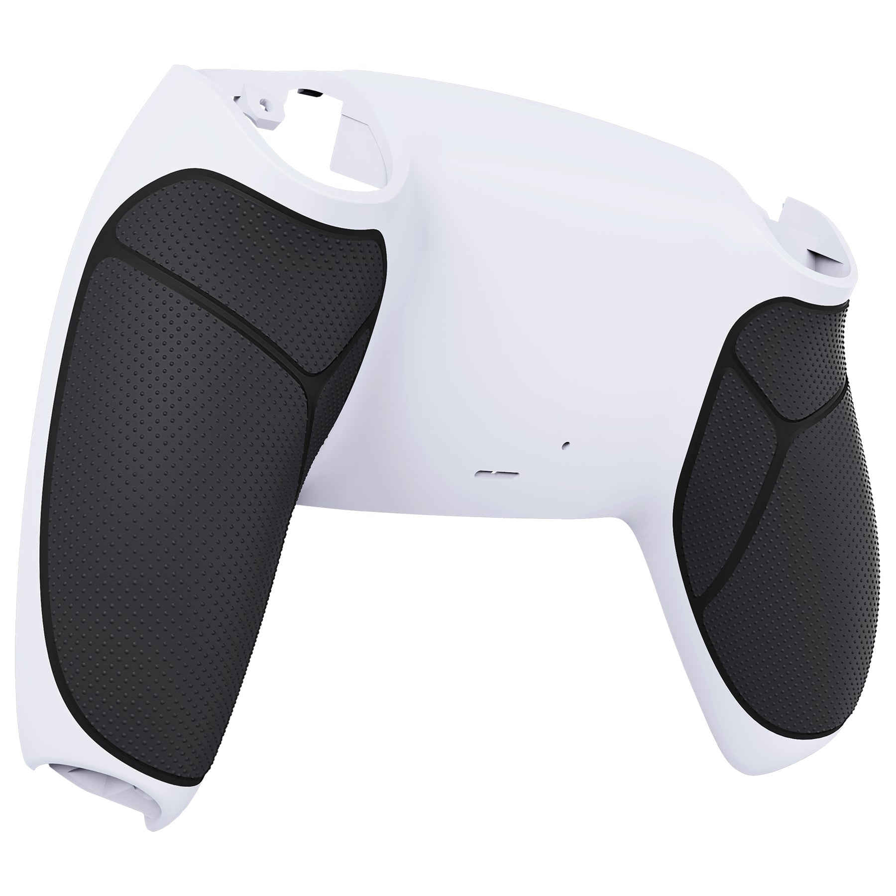 eXtremeRate Performance Grip Replacement Back Housing Bottom Shell Compatible with PS5 Controller BDM-010/020/030/040/050 - Rubberized Black White eXtremeRate