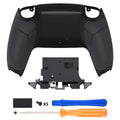 eXtremeRate Performance Grip Replacement Back Housing Bottom Shell for PS5 Controller BDM-010/020/030/040/050/060 - Rubberized Black eXtremeRate