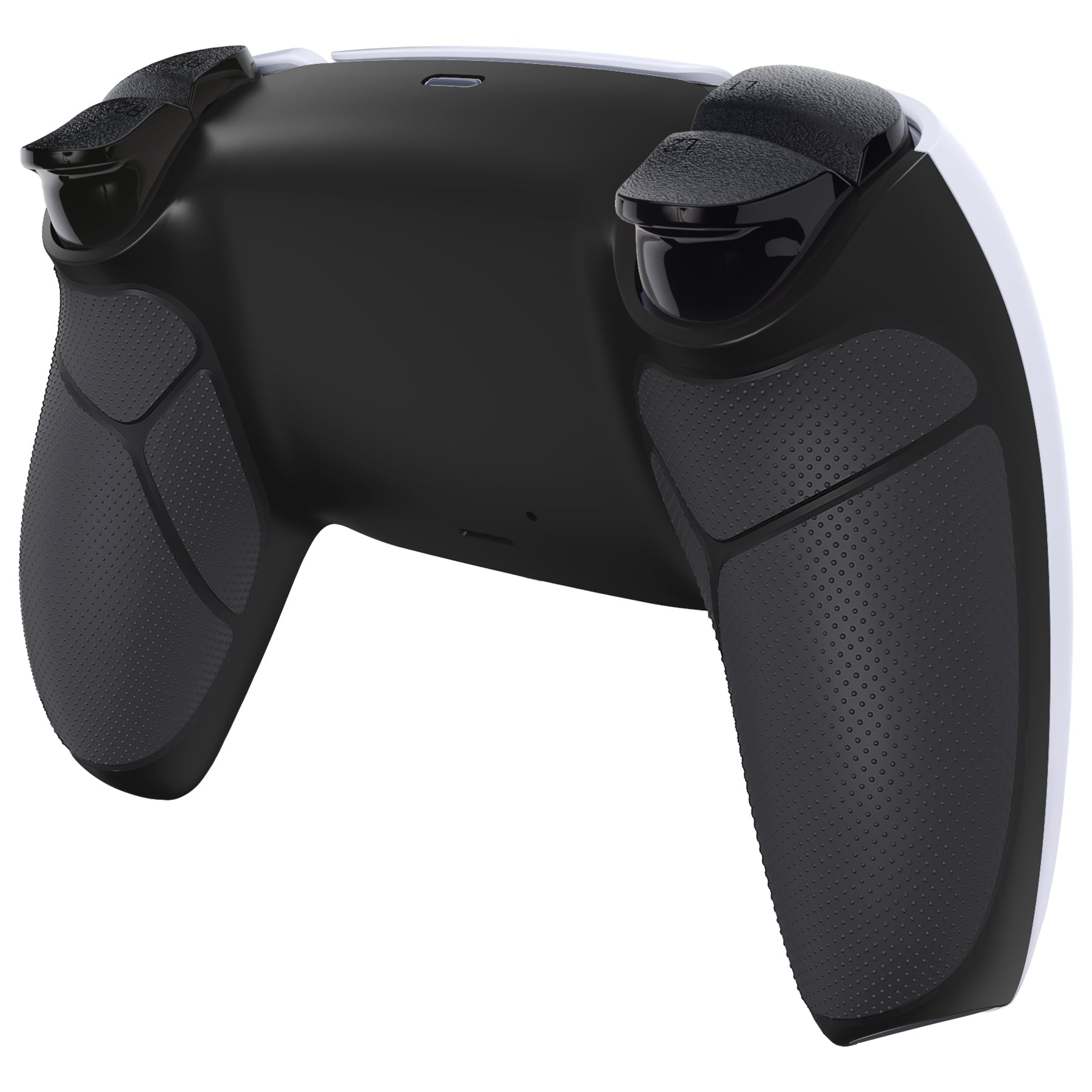 eXtremeRate Performance Grip Replacement Back Housing Bottom Shell for PS5 Controller BDM-010/020/030/040/050/060 - Rubberized Black eXtremeRate