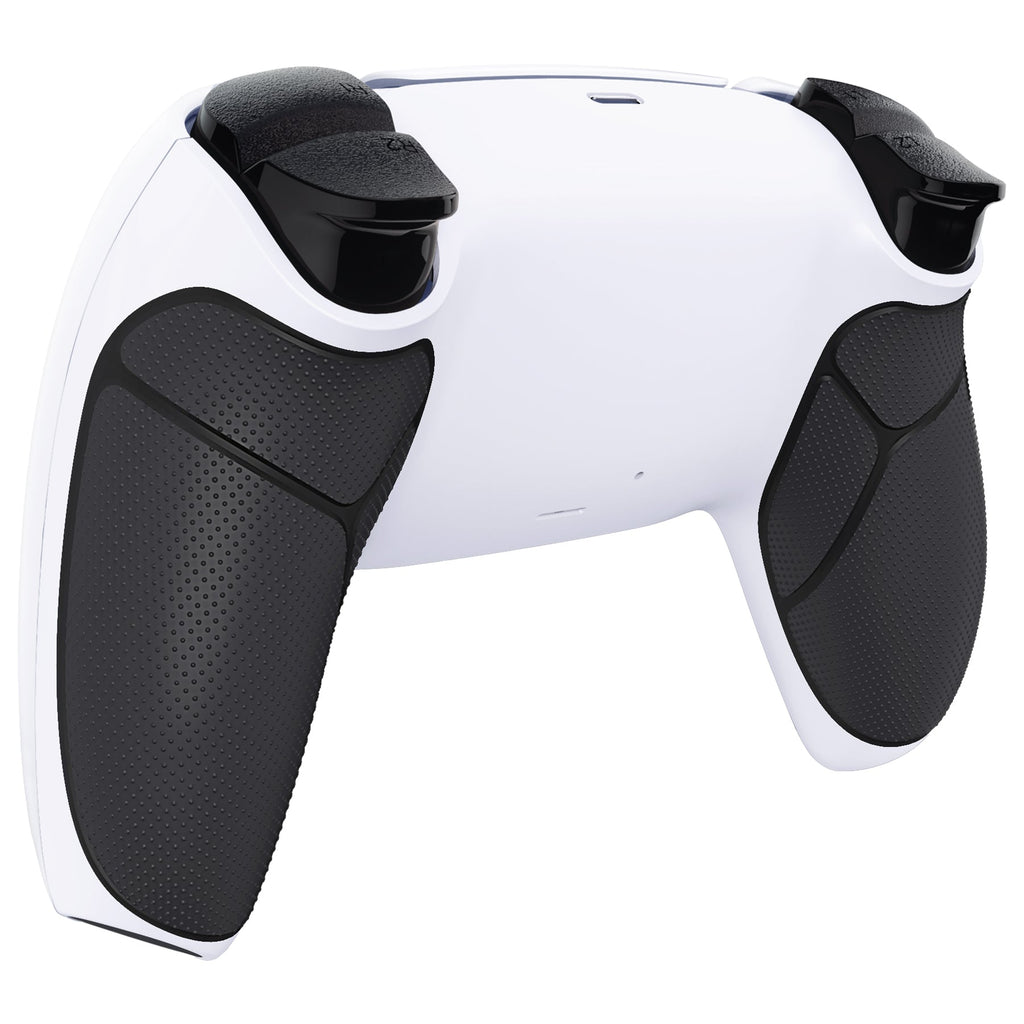 eXtremeRate Performance Grip Replacement Back Housing Bottom Shell for PS5 Controller BDM-010/020/030/040/050/060 - Rubberized Black White eXtremeRate