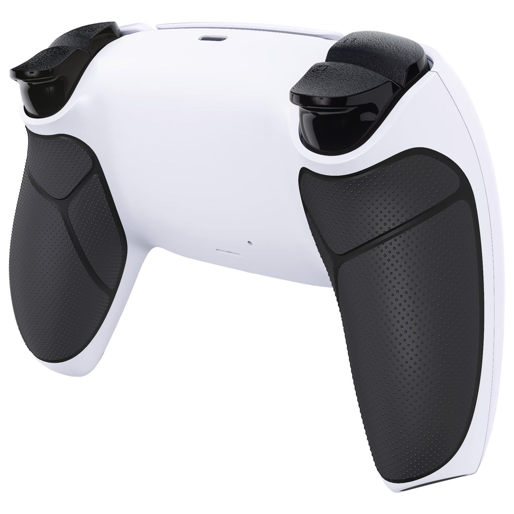 eXtremeRate Performance Grip Replacement Back Housing Bottom Shell for PS5 Controller BDM-010/020/030/040/050/060 - Rubberized Black White eXtremeRate