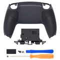 eXtremeRate Performance Grip Replacement Back Housing Bottom Shell for PS5 Controller BDM-010/020/030/040/050/060 - Rubberized Classic Gray & Dark Gray eXtremeRate