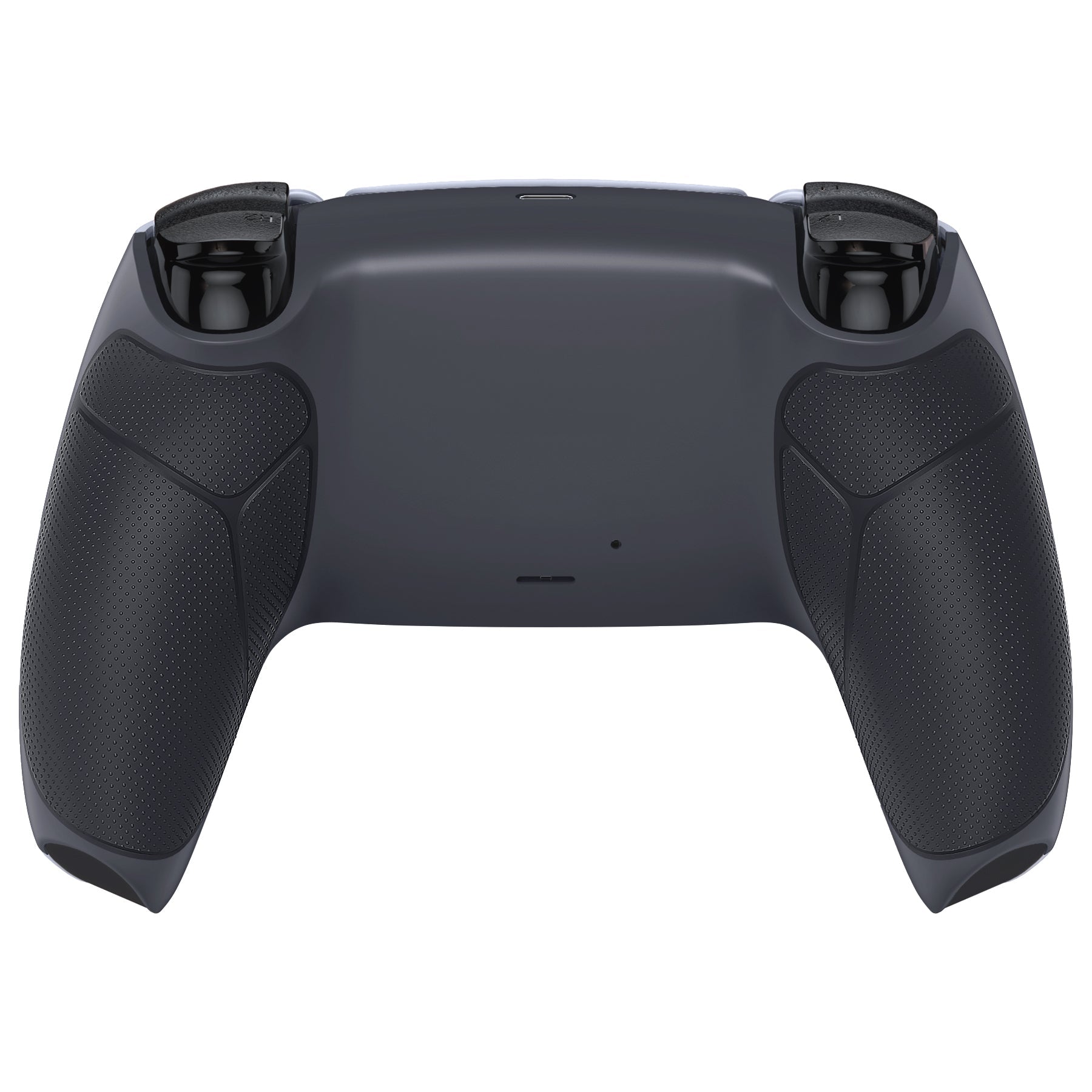 eXtremeRate Performance Grip Replacement Back Housing Bottom Shell for PS5 Controller BDM-010/020/030/040/050/060 - Rubberized Classic Gray & Dark Gray eXtremeRate