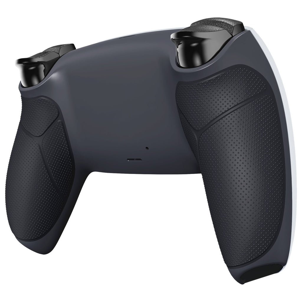 eXtremeRate Performance Grip Replacement Back Housing Bottom Shell for PS5 Controller BDM-010/020/030/040/050/060 - Rubberized Classic Gray & Dark Gray eXtremeRate