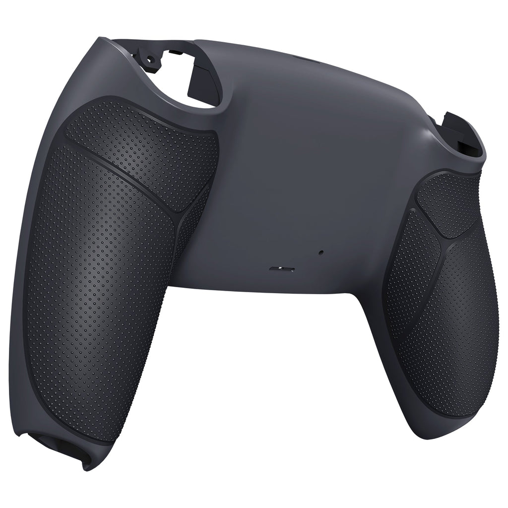 eXtremeRate Performance Grip Replacement Back Housing Bottom Shell for PS5 Controller BDM-010/020/030/040/050/060 - Rubberized Classic Gray & Dark Gray eXtremeRate