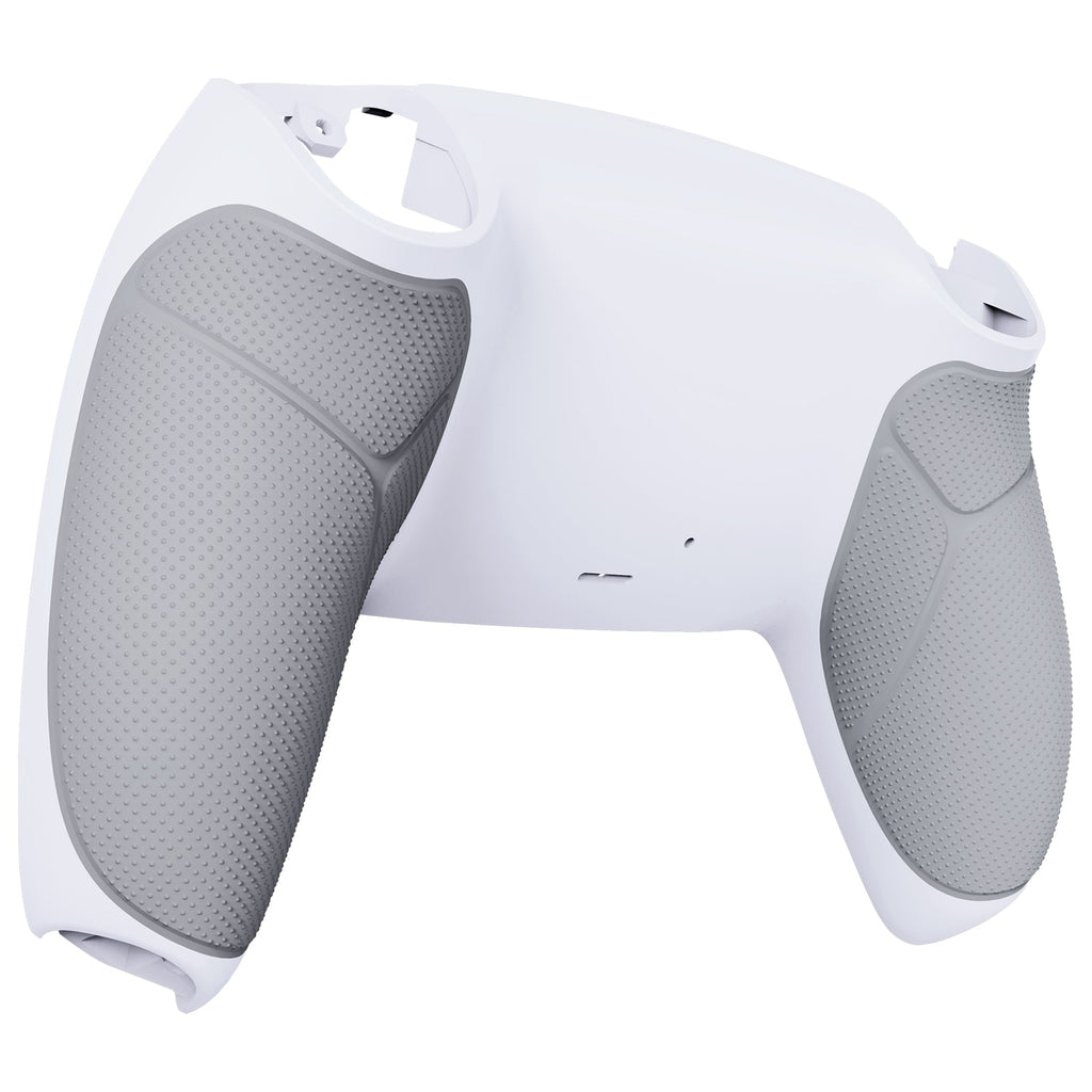 eXtremeRate Performance Grip Replacement Back Housing Bottom Shell for PS5 Controller BDM-010/020/030/040/050/060 - Rubberized White eXtremeRate