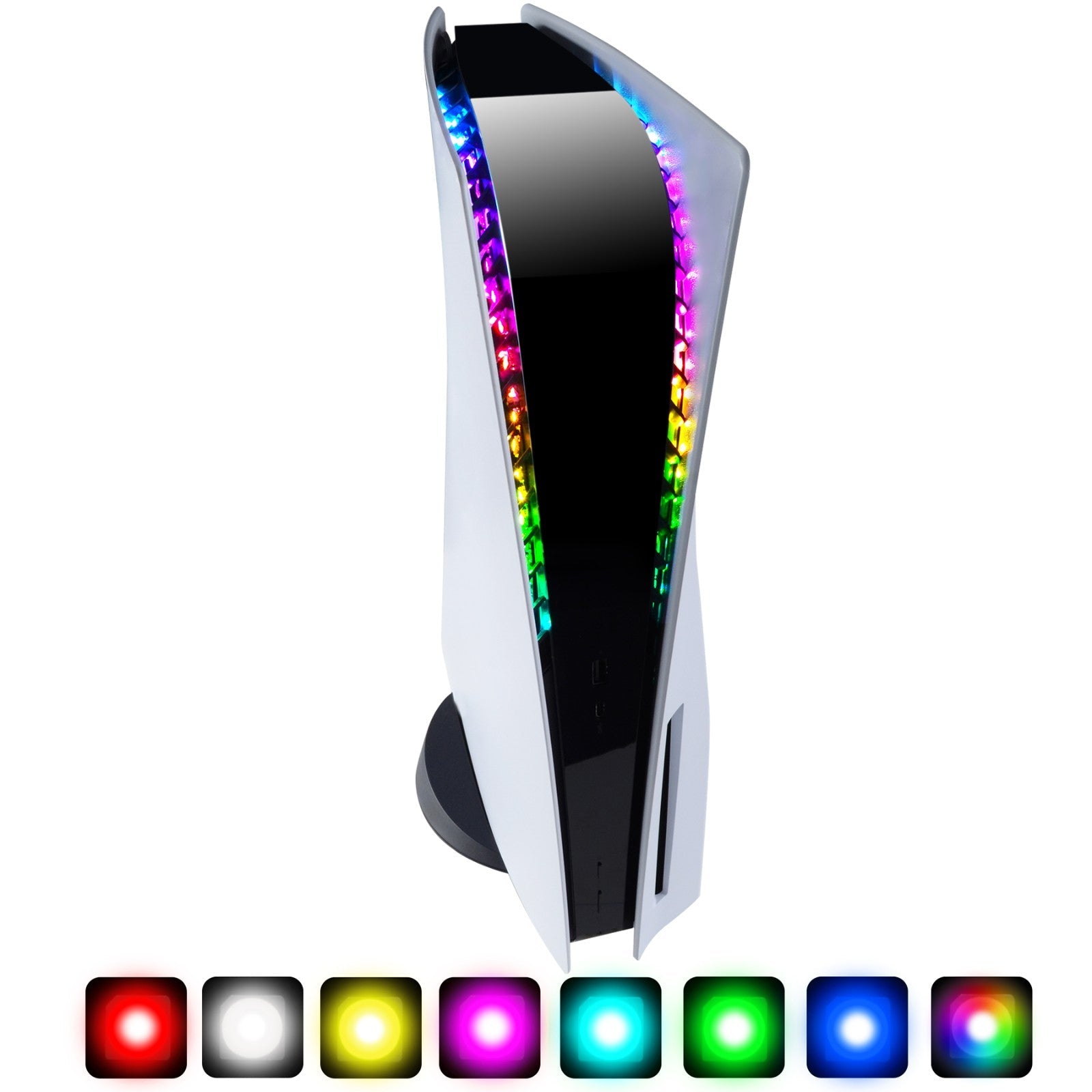 eXtremeRate RGB LED Light Strip Kit with IR Remote for PS5 Console - 7 Colors 29 Effects eXtremeRate