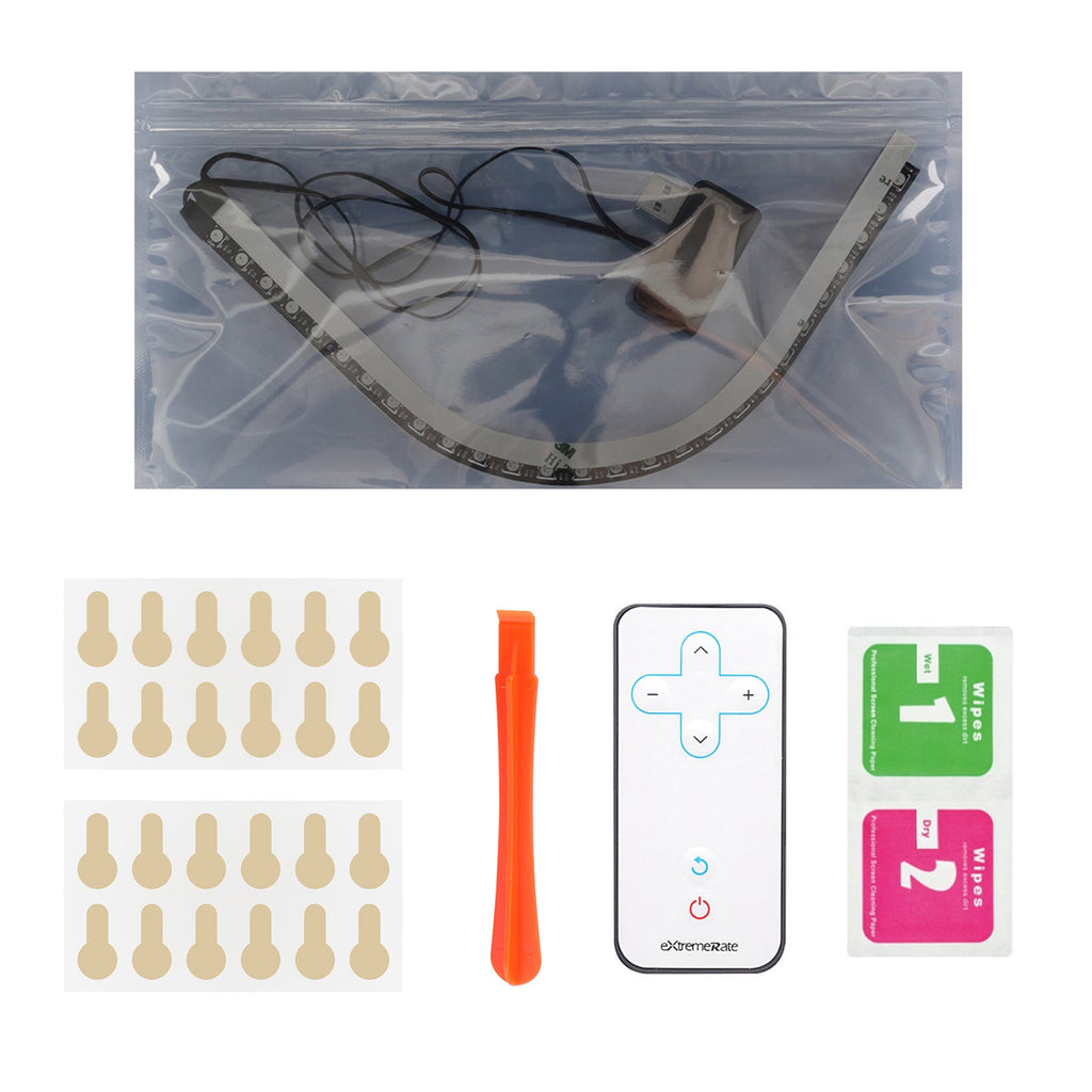 eXtremeRate RGB LED Light Strip Kit with IR Remote for PS5 Console - 7 Colors 29 Effects eXtremeRate