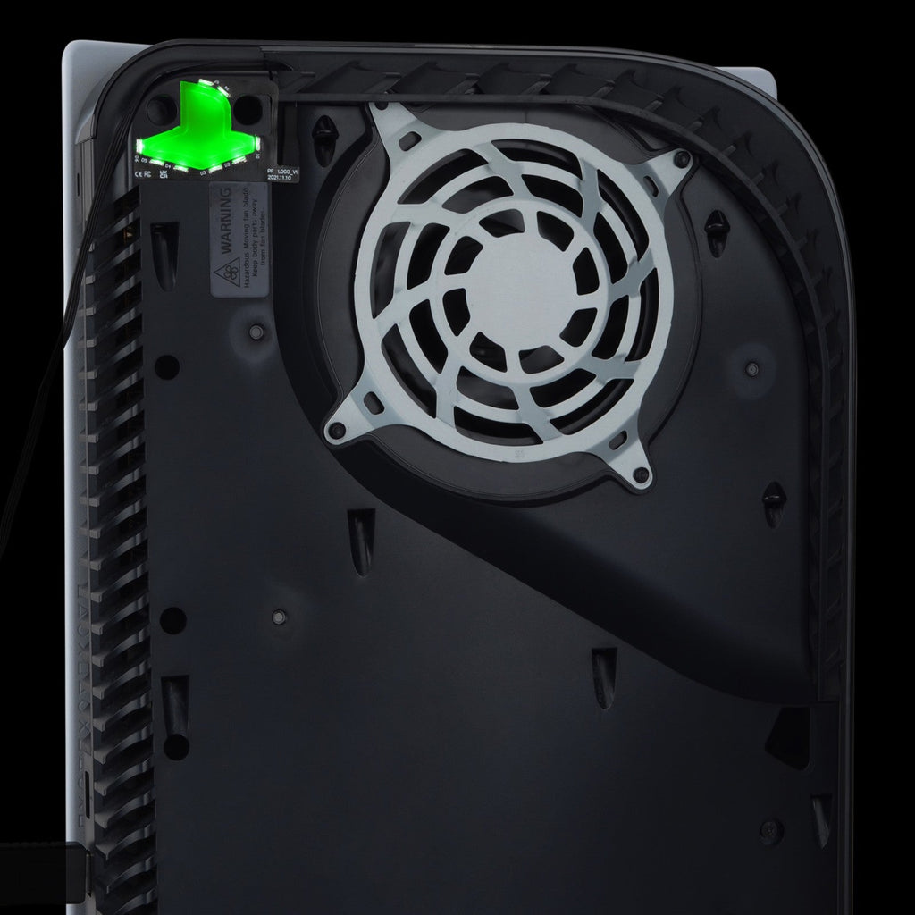 eXtremeRate RGB Logo LED Kit for PS5 Disc & Digital Console - 7 Colors 24 Effects eXtremeRate