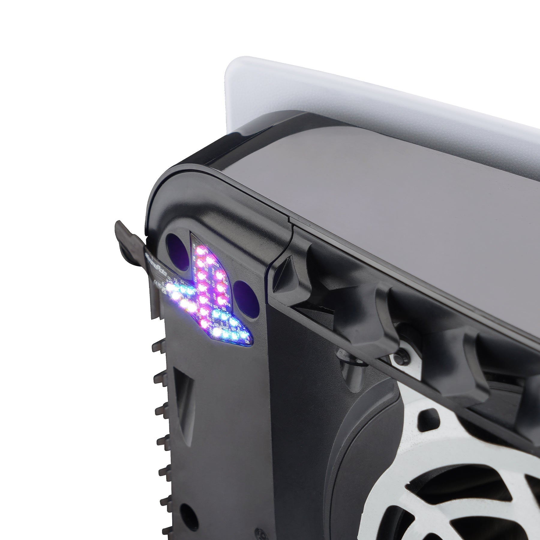 eXtremeRate RGB RAINBOW Logo LED Kit for PS5 Disc & Digital Edition Console (2020 CFI-1 Series) - 7 Colors 40 Effects eXtremeRate