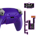 eXtremeRate RISE4 Plus MAX Back Paddles Kit with Clicky Trigger Stops & Rubberized Grip for PS5 Controller BDM-030/040/050 - Galactic Purple eXtremeRate
