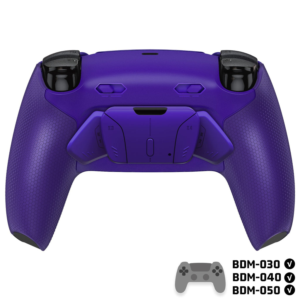 eXtremeRate RISE4 Plus MAX Back Paddles Kit with Clicky Trigger Stops & Rubberized Grip for PS5 Controller BDM-030/040/050 - Galactic Purple eXtremeRate