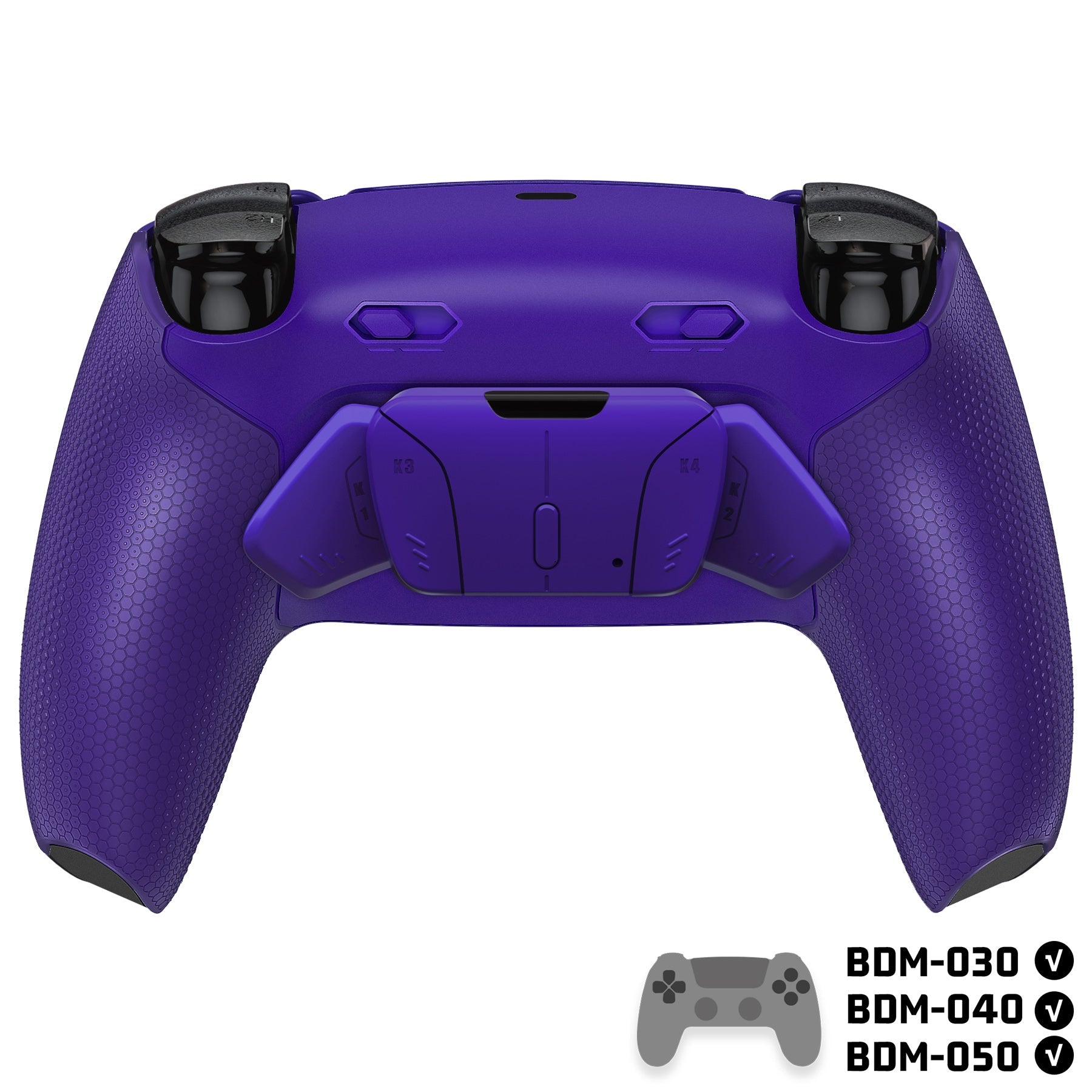 eXtremeRate RISE4 Plus MAX Back Paddles Kit with Clicky Trigger Stops & Rubberized Grip for PS5 Controller BDM-030/040/050 - Galactic Purple eXtremeRate