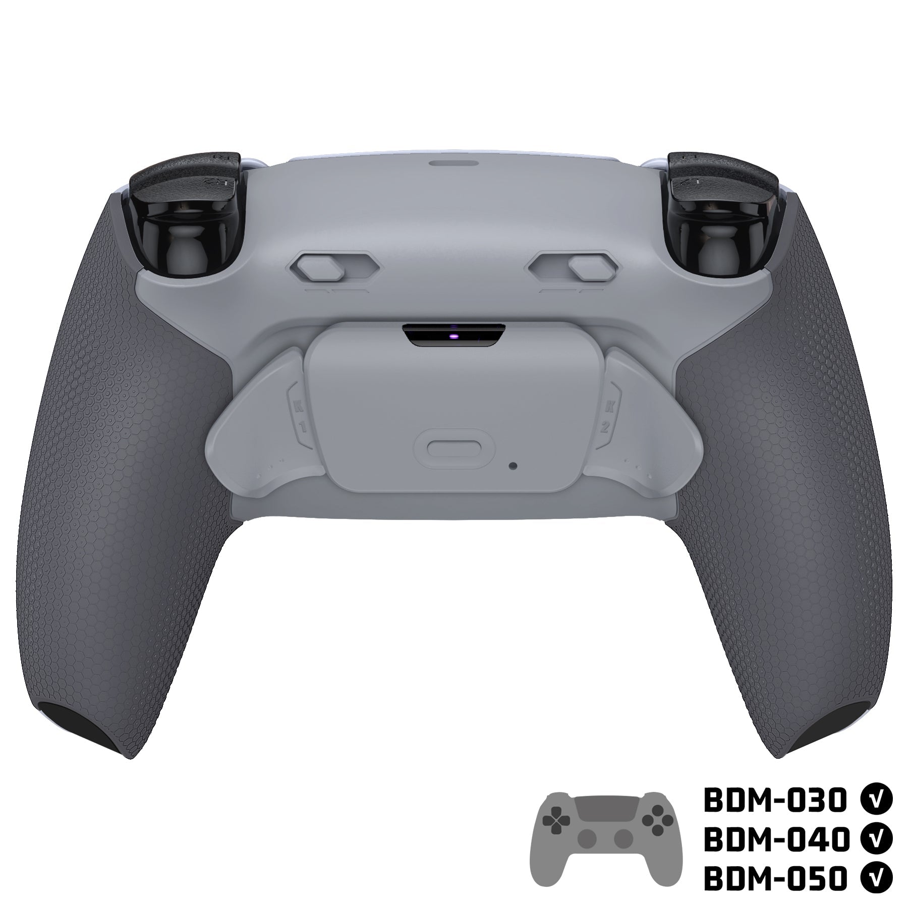 eXtremeRate RISE Plus MAX Back Paddles Kit with Clicky Trigger Stops & Rubberized Grip for PS5 Controller BDM-030/040/050 - New Hope Gray & Classic Gray eXtremeRate
