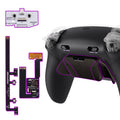eXtremeRate Real Metal Buttons (RMB) Version RISE4 Plus MAX Back Paddles Kit with Clicky Trigger Stops & Rubberized Grip for PS5 Controller BDM-030/040/050/060 - Black eXtremeRate