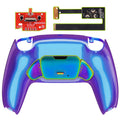eXtremeRate Rainbow Aura Blue & Purple Real Metal Buttons (RMB) Version RISE 2.0 Remap Kit for PS5 Controller BDM-010/020 - Chameleon Purple Blue eXtremeRate