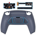 eXtremeRate Remappable RISE4 Remap Kit for PS5 Controller BDM-010/020 - Rubberized Sterling Silver eXtremeRate